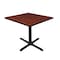 Cain Cain Square & Round Tables, Wood, Metal Top, Cherry TB3636CH - alternate 1